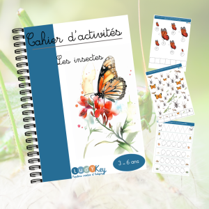 Cahier activités insectes 3–6 ans