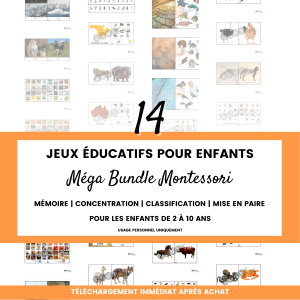 Jeux de tri Montessori – Bundle PDF
