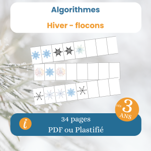 Algorithmes hiver – jeu logique enfant