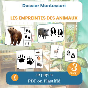Dossier empreintes animaux – jeu éducatif PDF