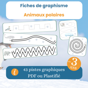 Fiches graphisme animaux polaires – 43 pistes