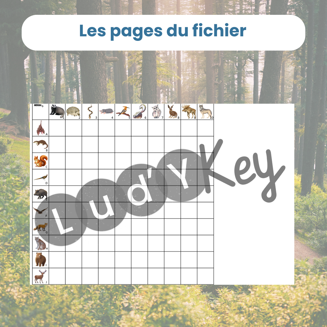 Jeu mathématiques animaux de la forêt Cross Line battle – Image 4