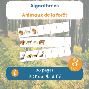 Algorithmes animaux de la forĂȘt â jeu logique enfant
