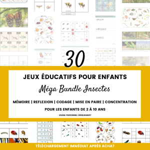 Activités insectes – Bundle 30 PDF