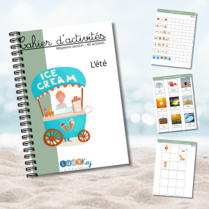 Cahier d'activités sur l'été, niveau moyenne section, 40 activités variées en PDF
