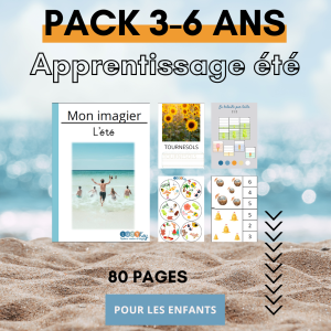 Pack apprentissage 3-6 ans thème été