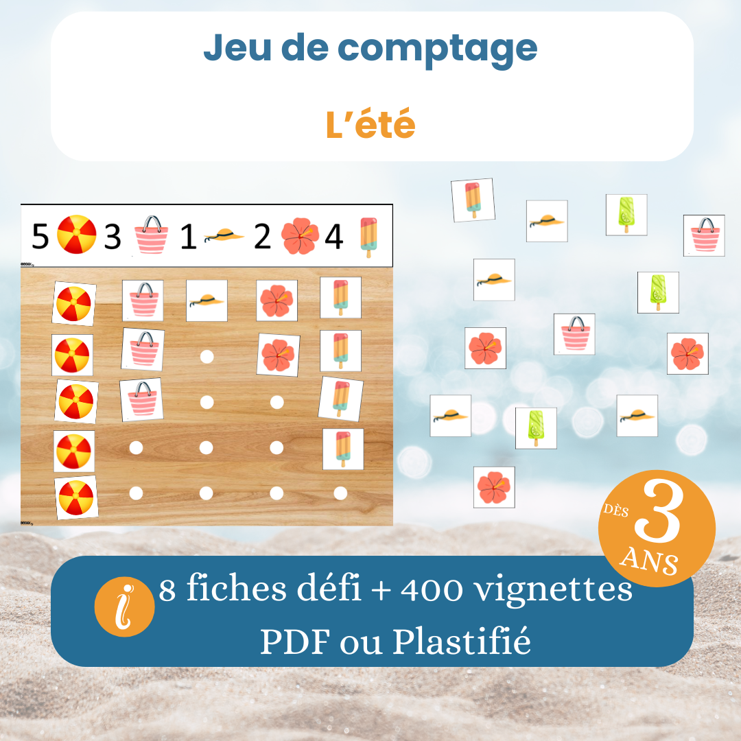 Pack Éveil 2-4 ans – Thème été – Image 3