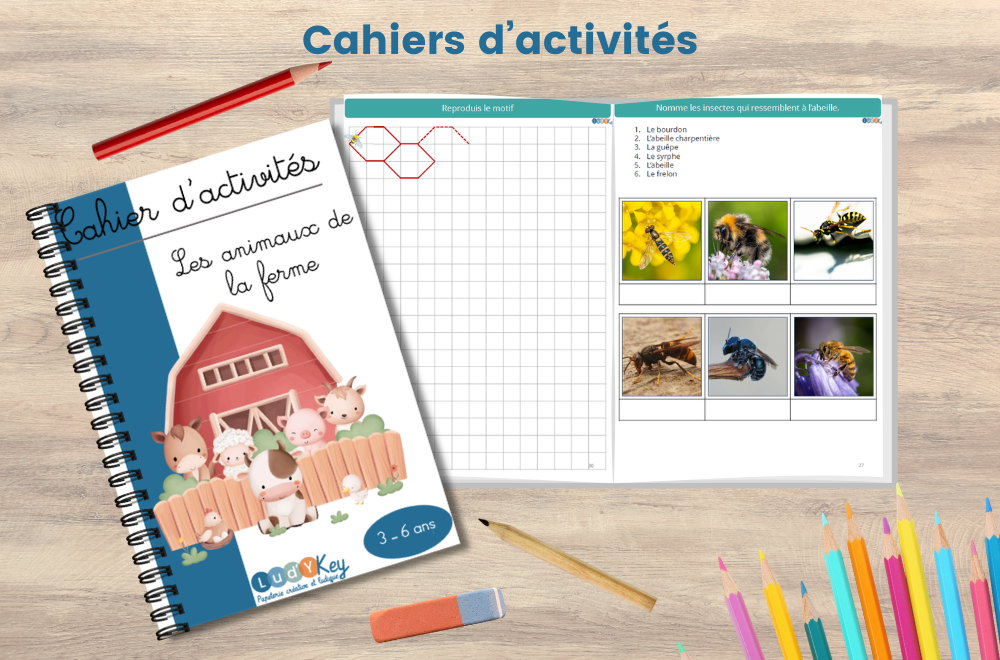 Les cahiers de 40 activités pour occuper les enfants n'importe où !