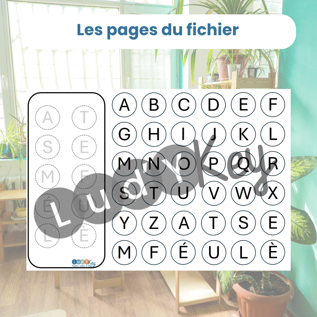 vignettes avec des lettres de l'alphabet à découper pour le jeu d'écriture thème école
