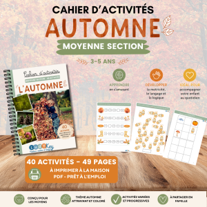 cahier d'activités moyenne section automne, PDF à imprimer