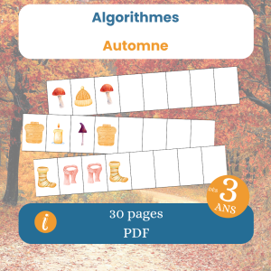 Algorithmes automne – jeu logique enfant