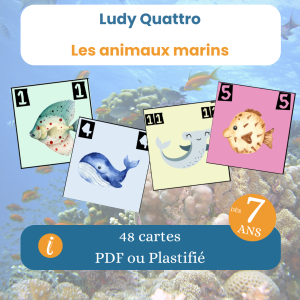 Ludy Quattro – Jeu animaux marins