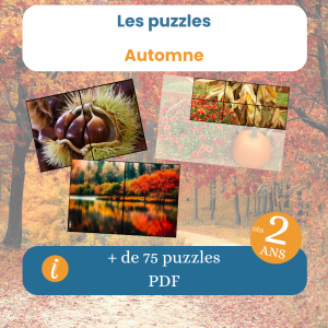 ludykey puzzles sur le thème de l'automne dès 2 ans PDF à imprimer